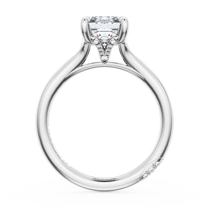 Emerald Solitaire Engagement Ring