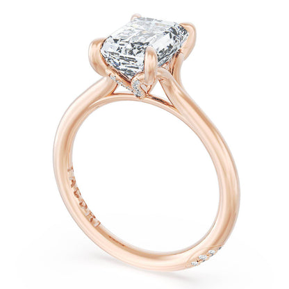 Emerald Solitaire Engagement Ring