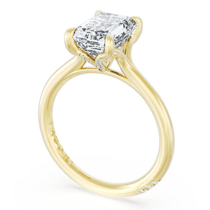Emerald Solitaire Engagement Ring