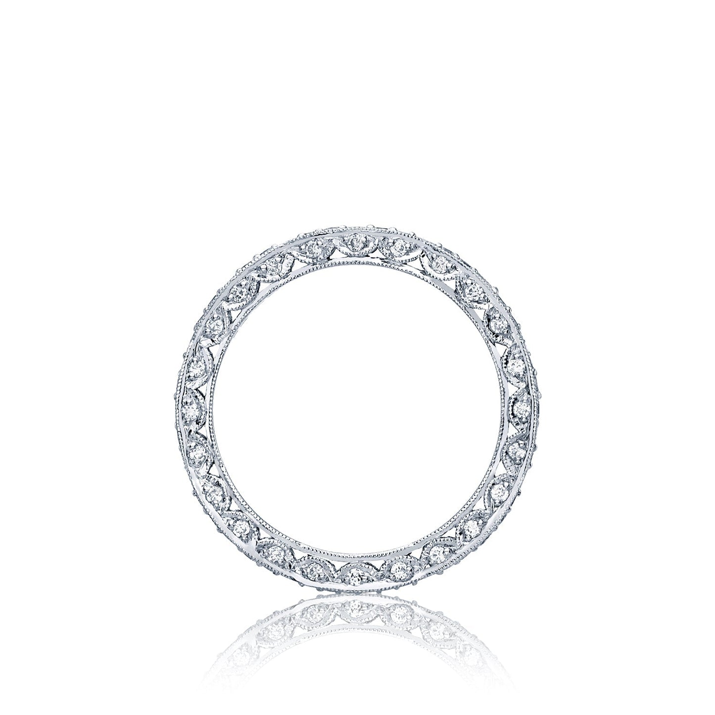 Tacori 18k White Gold RoyalT Diamond Wedding Band (0.68 CTW)