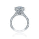 Tacori Platinum RoyalT Round Diamond Engagement Ring Setting (1.1 CTW)