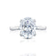 Tacori Platinum RoyalT Oval Diamond Engagement Ring Setting (0.22 CTW)