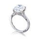 Tacori Platinum RoyalT Oval Diamond Engagement Ring Setting (0.22 CTW)