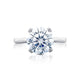 Tacori Platinum RoyalT Round Diamond Engagement Ring Setting (0.22 CTW)
