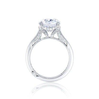 Tacori Platinum RoyalT Round Diamond Engagement Ring Setting (0.22 CTW)