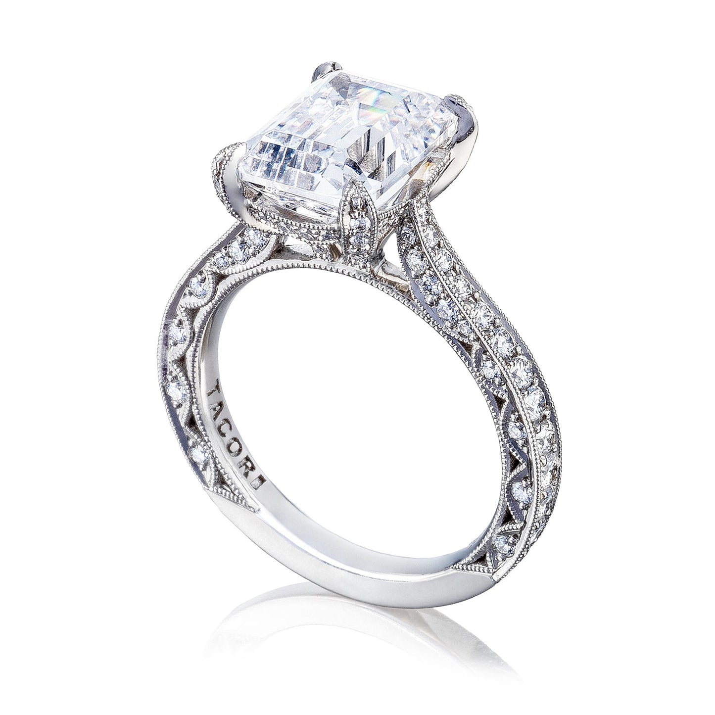 Tacori Platinum RoyalT Engagement Ring Setting (0.75 CTW)