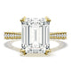 Emerald Solitaire Engagement Ring