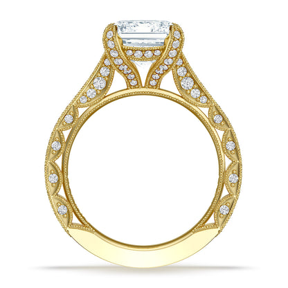 Emerald Solitaire Engagement Ring