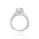 Tacori Platinum RoyalT Oval Diamond Engagement Ring Setting (0.75 CTW)