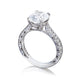 Tacori Platinum RoyalT Oval Diamond Engagement Ring Setting (0.75 CTW)