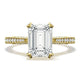 Emerald Solitaire Engagement Ring