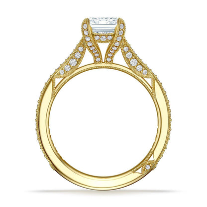 Emerald Solitaire Engagement Ring