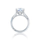 Tacori Platinum RoyalT Princess Diamond Engagement Ring Setting (0.47 CTW)