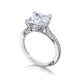 Tacori Platinum RoyalT Princess Diamond Engagement Ring Setting (0.47 CTW)