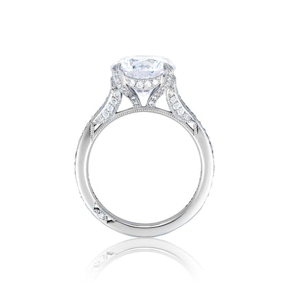 Tacori Platinum RoyalT Round Diamond Engagement Ring Setting (0.47 CTW)