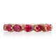 Pear Cut Ruby Eternity Band