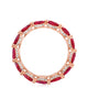 Pear Cut Ruby Eternity Band