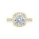 Tacori 18k Yellow Gold RoyalT Round Diamond Engagement Ring Setting (1.01 CTW)