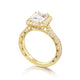 Tacori 18k Yellow Gold RoyalT Engagement Ring Setting (1 CTW)