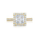 Tacori 18k Yellow Gold RoyalT Princess Diamond Engagement Ring Setting (0.98 CTW)