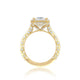 Tacori 18k Yellow Gold RoyalT Princess Diamond Engagement Ring Setting (0.98 CTW)