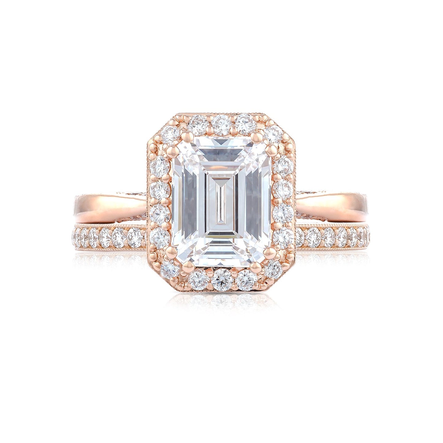 Tacori 18k Rose Gold RoyalT Engagement Ring Setting (0.51 CTW)