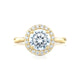 Tacori 18k Yellow Gold RoyalT Round Diamond Engagement Ring Setting (0.48 CTW)