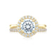 Tacori 18k Yellow Gold RoyalT Round Diamond Engagement Ring Setting (0.48 CTW)