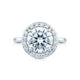 Tacori Platinum RoyalT Round Diamond Engagement Ring Setting (0.68 CTW)