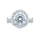 Tacori Platinum RoyalT Round Diamond Engagement Ring Setting (0.68 CTW)