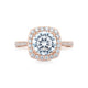 Tacori 18k Rose Gold RoyalT Round Diamond Engagement Ring Setting (0.76 CTW)