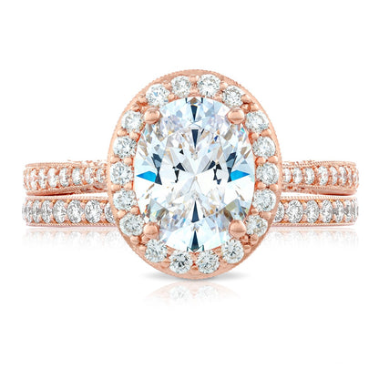 Oval Bloom Engagement Ring