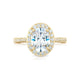 Tacori 18k Yellow Gold RoyalT Oval Diamond Engagement Ring Setting (0.7 CTW)