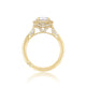 Tacori 18k Yellow Gold RoyalT Oval Diamond Engagement Ring Setting (0.7 CTW)