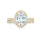 Tacori 18k Yellow Gold RoyalT Oval Diamond Engagement Ring Setting (0.7 CTW)