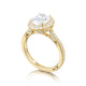 Tacori 18k Yellow Gold RoyalT Oval Diamond Engagement Ring Setting (0.7 CTW)
