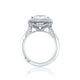 Tacori Platinum RoyalT Princess Diamond Engagement Ring Setting (1.06 CTW)