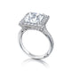 Tacori Platinum RoyalT Princess Diamond Engagement Ring Setting (1.06 CTW)
