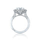 Tacori Platinum RoyalT Round Diamond Engagement Ring Setting (0.97 CTW)