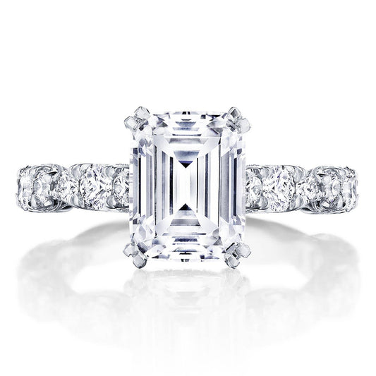Emerald Solitaire Engagement Ring