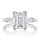 Emerald 3-Stone Engagement Ring