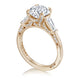 Round 3-Stone Engagement Ring