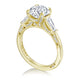Round 3-Stone Engagement Ring
