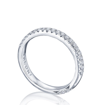 Single Row Pavé Wedding Band