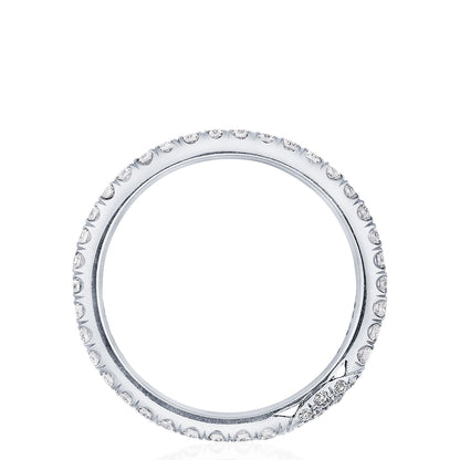 Single Row Pavé Wedding Band