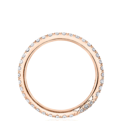 Single Row Pavé Wedding Band