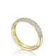 Triple Row Pavé Wedding Band