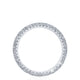 Triple Row Pavé Wedding Band