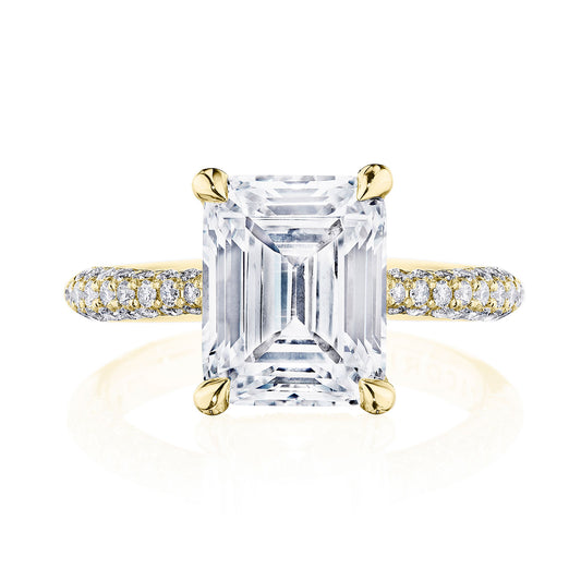 Emerald Solitaire Engagement Ring