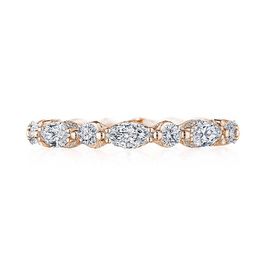 Marquise and Round Diamond Eternity Band